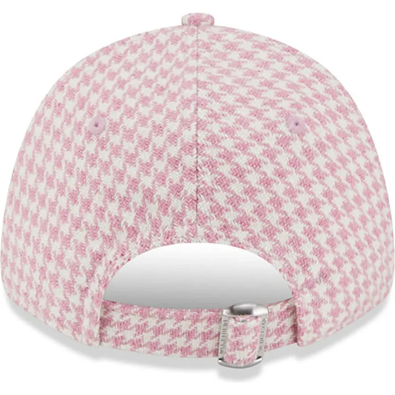 mutsid-kumer-roosa-reguleeritav-9forty-houndstooth-los-angeles-dodgers-mlb-new-era