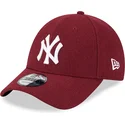 mutsid-kumer-punane-reguleeritav-9forty-essential-melton-wool-new-york-yankees-mlb-new-era