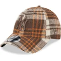 mutsid-kumer-pruun-reguleeritav-9forty-check-new-york-yankees-mlb-new-era