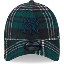 mutsid-kumer-roheline-reguleeritav-9forty-check-new-york-yankees-mlb-new-era