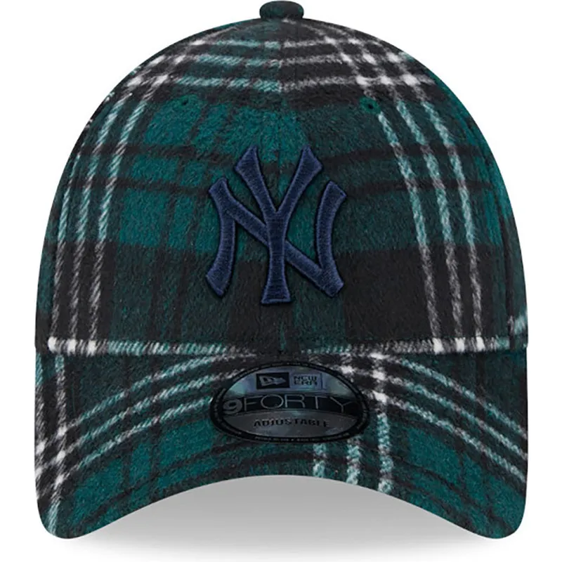 mutsid-kumer-roheline-reguleeritav-9forty-check-new-york-yankees-mlb-new-era