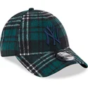 mutsid-kumer-roheline-reguleeritav-9forty-check-new-york-yankees-mlb-new-era