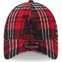 mutsid-kumer-punane-reguleeritav-9forty-check-los-angeles-dodgers-mlb-new-era