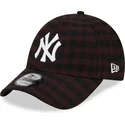 mutsid-kumer-pruun-reguleeritav-9forty-flannel-new-york-yankees-mlb-new-era