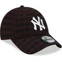 mutsid-kumer-pruun-reguleeritav-9forty-flannel-new-york-yankees-mlb-new-era