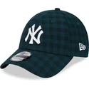 mutsid-kumer-roheline-reguleeritav-9forty-flannel-new-york-yankees-mlb-new-era