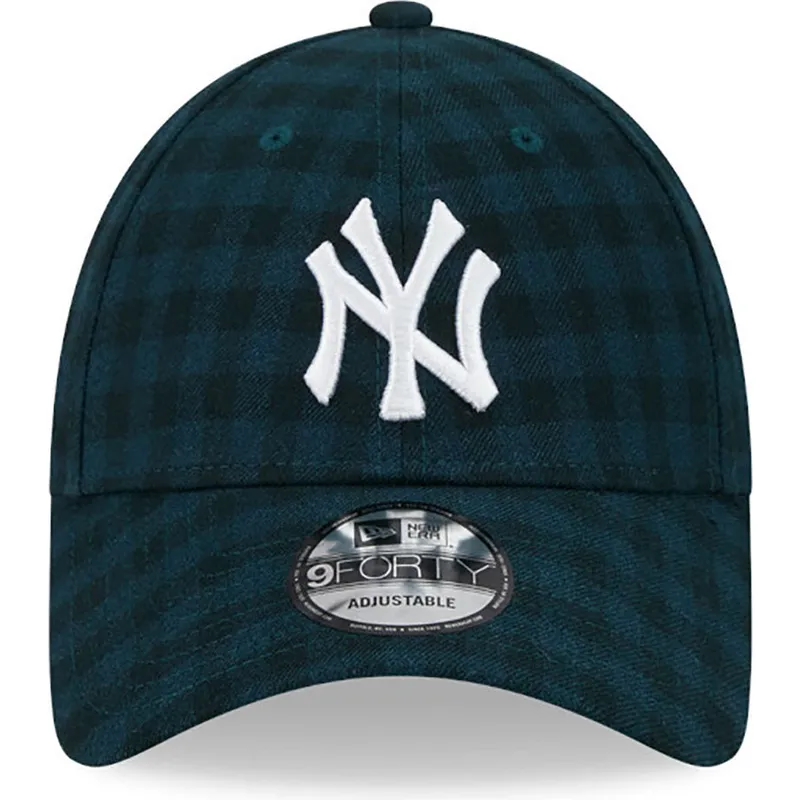 mutsid-kumer-roheline-reguleeritav-9forty-flannel-new-york-yankees-mlb-new-era