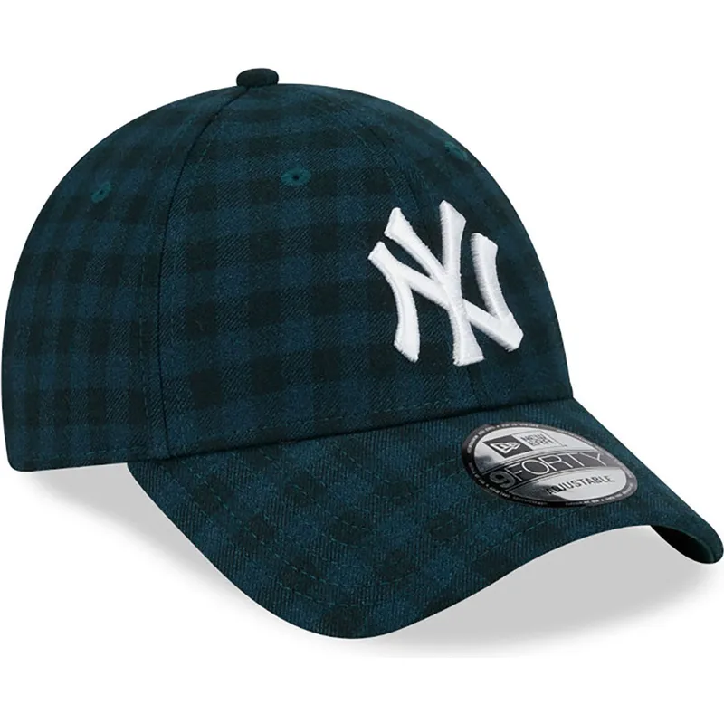 mutsid-kumer-roheline-reguleeritav-9forty-flannel-new-york-yankees-mlb-new-era