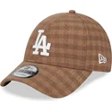 mutsid-kumer-pruun-reguleeritav-9forty-flannel-los-angeles-dodgers-mlb-new-era