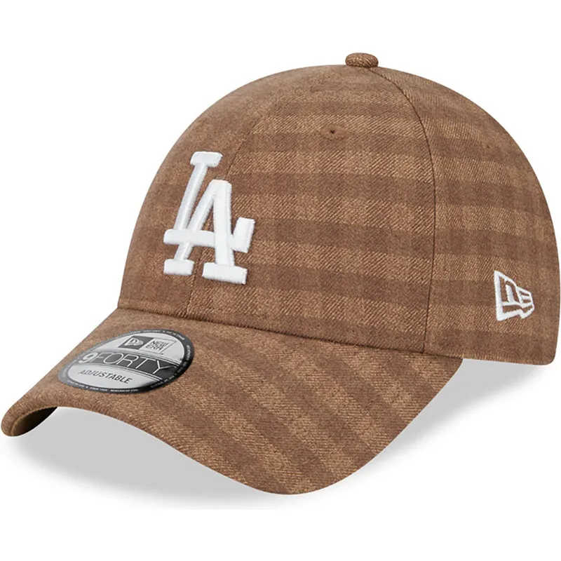 mutsid-kumer-pruun-reguleeritav-9forty-flannel-los-angeles-dodgers-mlb-new-era