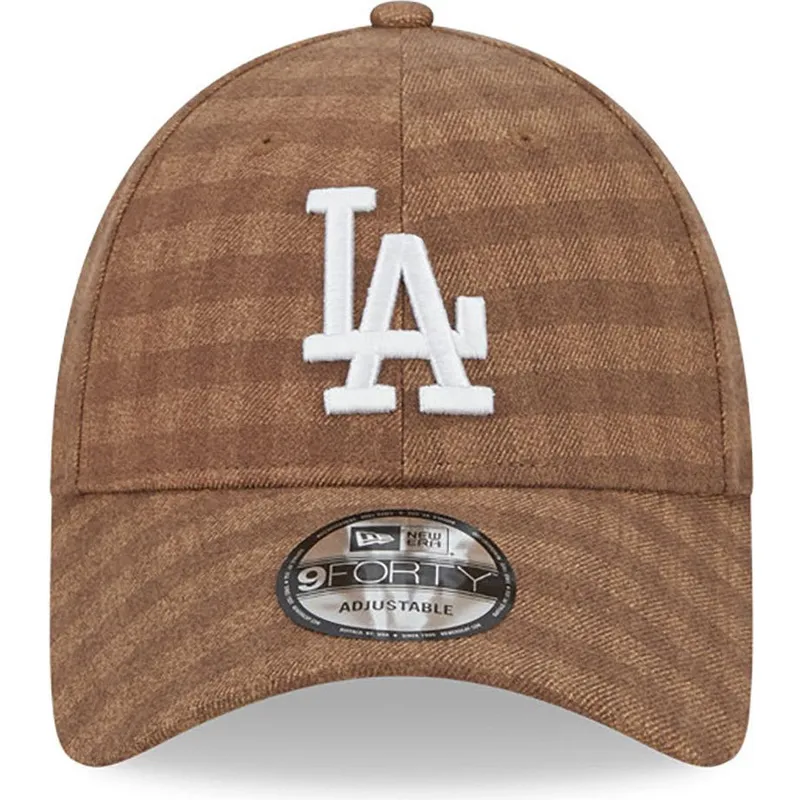 mutsid-kumer-pruun-reguleeritav-9forty-flannel-los-angeles-dodgers-mlb-new-era