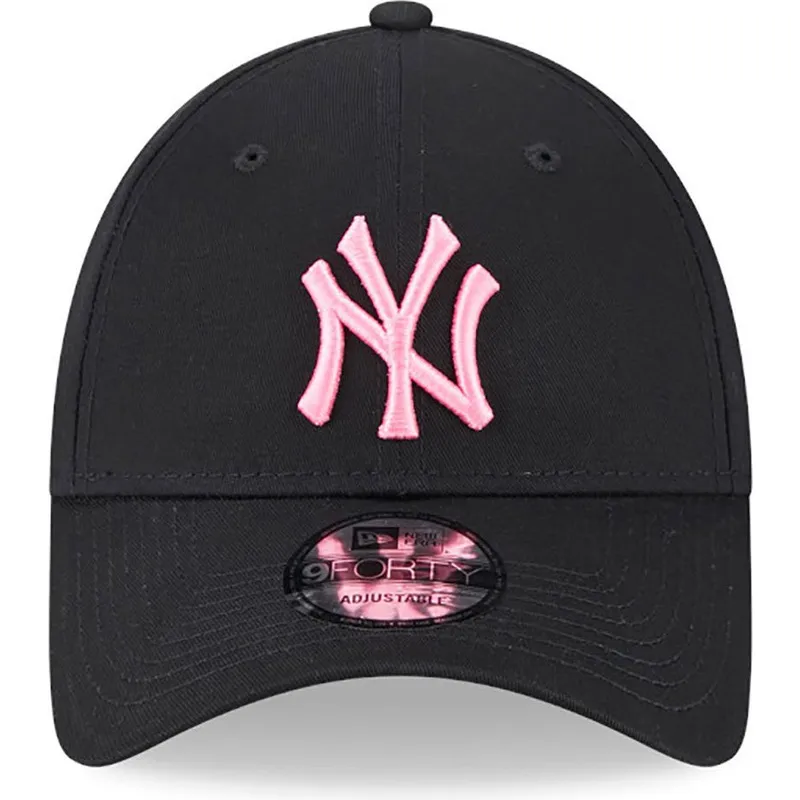 mutsid-kumer-must-reguleeritav-rosa-9forty-neon-new-york-yankees-mlb-new-era