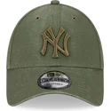 mutsid-kumer-roheline-reguleeritav-9forty-washed-canvas-new-york-yankees-mlb-new-era