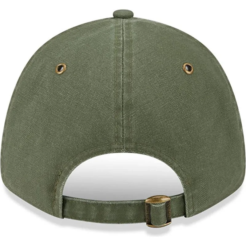 mutsid-kumer-roheline-reguleeritav-9forty-washed-canvas-new-york-yankees-mlb-new-era