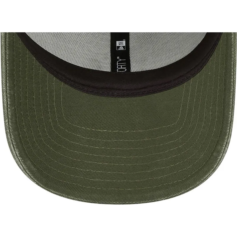 mutsid-kumer-roheline-reguleeritav-9forty-washed-canvas-new-york-yankees-mlb-new-era