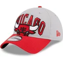new-era-curved-brim-9twenty-tip-off-2023-chicago-bulls-nba-grey-and-red-adjustable-cap