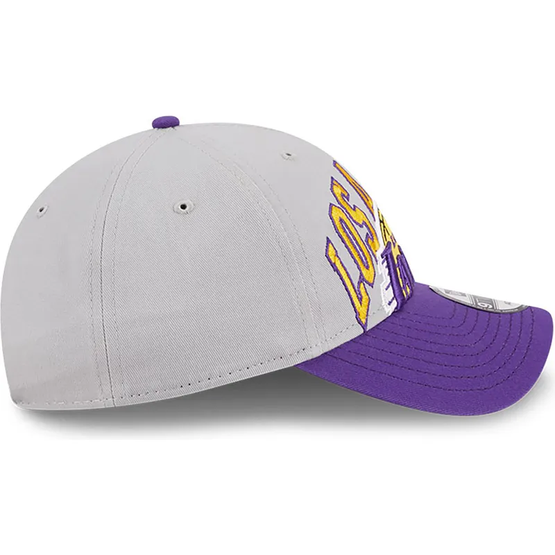 cap-kumer-gray-adjustable-strap-9twenty-tip-off-2023-los-angeles-lakers-nba-new-era