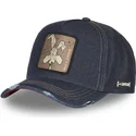 capslab-curved-brim-wile-e-coyote-loo8-coy1-looney-tunes-navy-blue-denim-cap