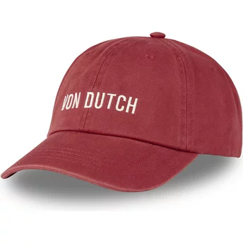 Von Dutch Curved Brim DC R Red Adjustable Cap