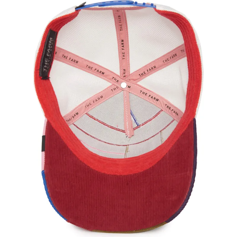 mutsid-kumer-mitmevarviline-snapback-cheery-right-side-of-the-bed-the-farm-patchwork-the-farm-goorin-bros mutsid-kumer-mitmevarviline-snapback-cheery-right-side-of-the-bed-the-farm-patchwork-the-farm-goorin-bros