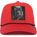 mutsid-kumer-punane-snapback-panther-100-the-farm-all-over-canvas-the-farm-goorin-bros