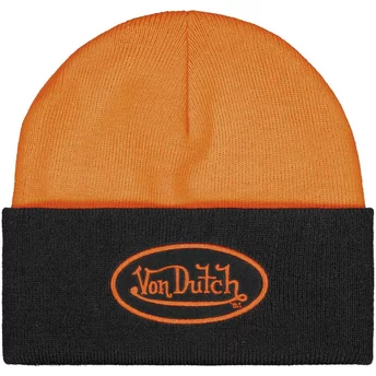 Von Dutch BON HIGH NO Black and Orange Beanie