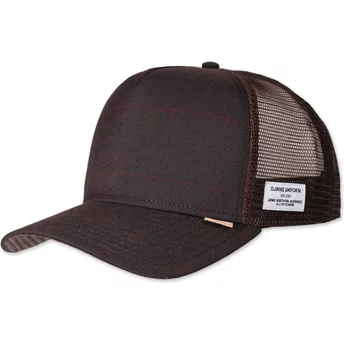 Djinns HFT Glencheck Brown Trucker Hat
