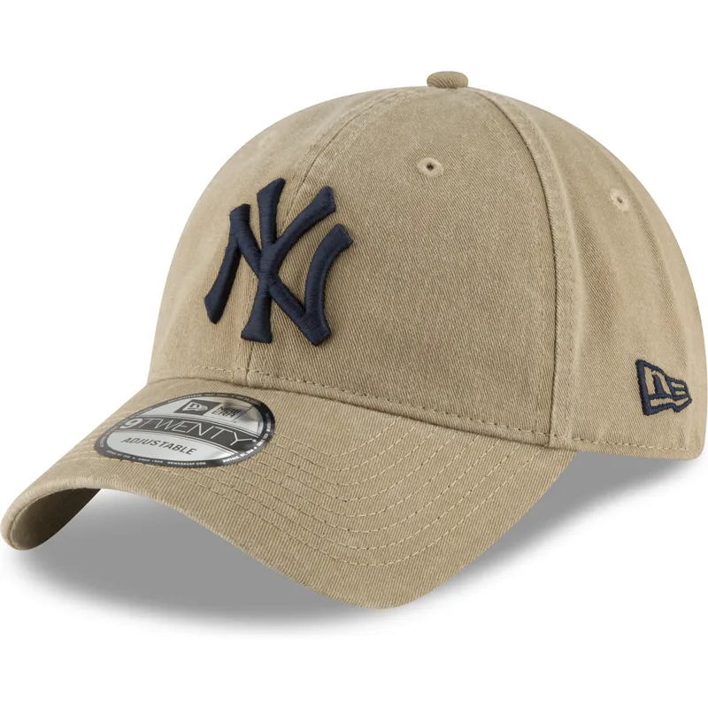 cap-kumer-brown-adjustable-strap-claro-9twenty-core-classic-new-york-yankees-mlb-new-era