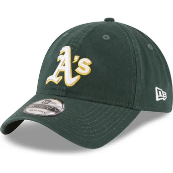 Cap kumer green adjustable strap 9TWENTY Core Classic Oakland Athletics MLB New Era