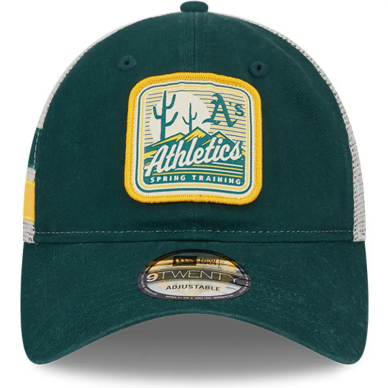 mutsid-kumer-roheline-snapback-9twenty-stripe-oakland-athletics-mlb-new-era