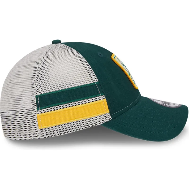 mutsid-kumer-roheline-snapback-9twenty-stripe-oakland-athletics-mlb-new-era