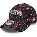 mutsid-kumer-must-reguleeritav-9forty-floral-all-over-print-manchester-united-football-club-premier-league-new-era