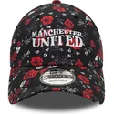 mutsid-kumer-must-reguleeritav-9forty-floral-all-over-print-manchester-united-football-club-premier-league-new-era