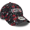 mutsid-kumer-must-reguleeritav-9forty-floral-all-over-print-manchester-united-football-club-premier-league-new-era
