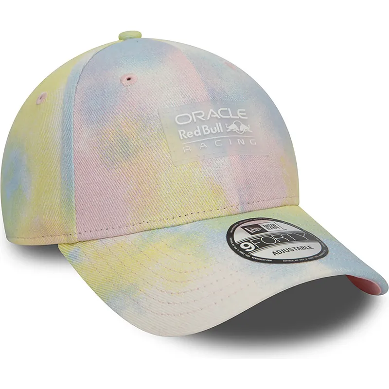 mutsid-kumer-mitmevarviline-snapback-9forty-tie-dye-denim-red-bull-racing-formula-1-new-era