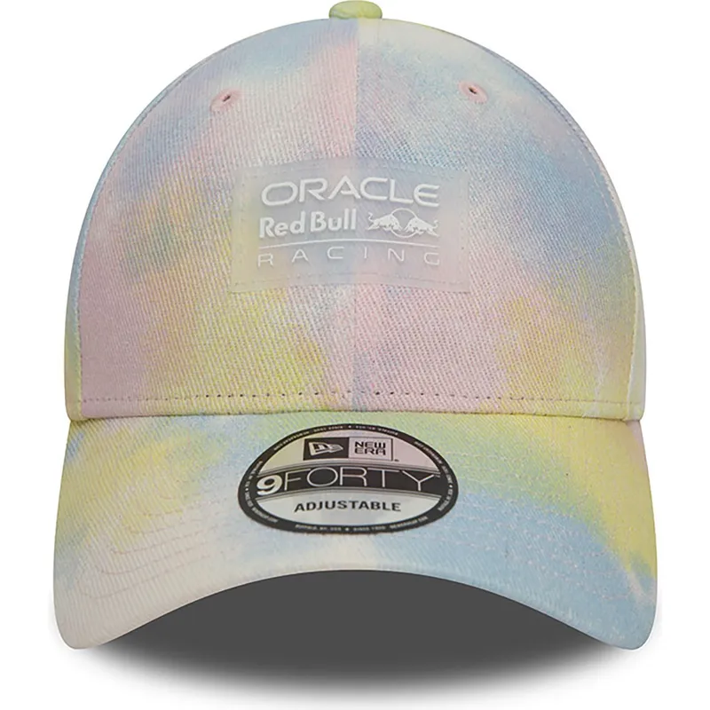mutsid-kumer-mitmevarviline-snapback-9forty-tie-dye-denim-red-bull-racing-formula-1-new-era