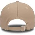 new-era-curved-brim-9forty-league-essential-new-york-yankees-mlb-light-brown-adjustable-cap