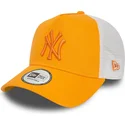mutsid-kumer-oranz-snapback-a-frame-league-essential-new-york-yankees-mlb-new-era