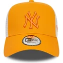 mutsid-kumer-oranz-snapback-a-frame-league-essential-new-york-yankees-mlb-new-era