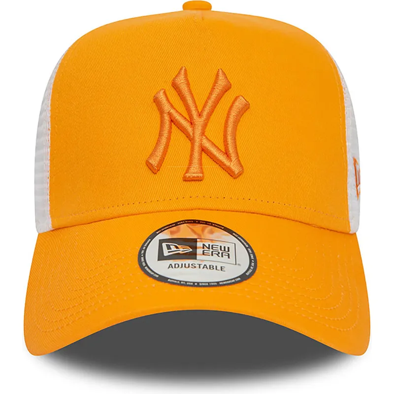 mutsid-kumer-oranz-snapback-a-frame-league-essential-new-york-yankees-mlb-new-era