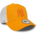 mutsid-kumer-oranz-snapback-a-frame-league-essential-new-york-yankees-mlb-new-era