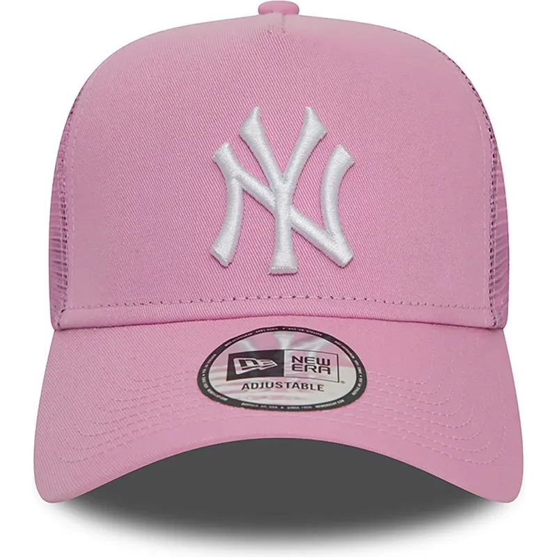 mutsid-kumer-roosa-snapback-a-frame-league-essential-new-york-yankees-mlb-new-era