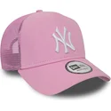 mutsid-kumer-roosa-snapback-a-frame-league-essential-new-york-yankees-mlb-new-era