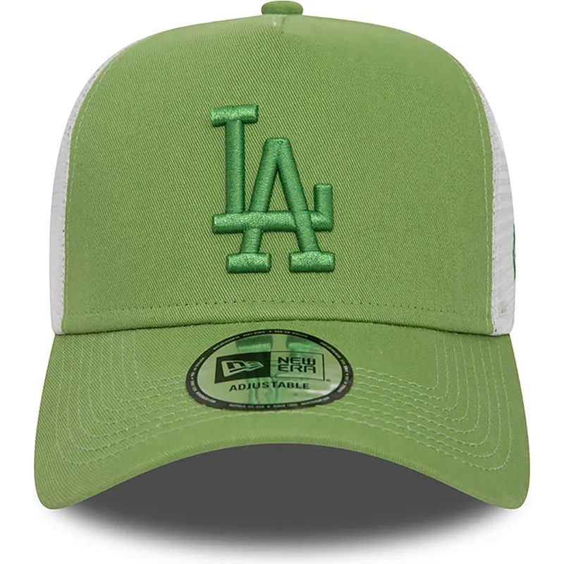 mutsid-kumer-roheline-snapback-a-frame-league-essential-los-angeles-dodgers-mlb-new-era