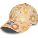 mutsid-kumer-oranz-reguleeritav-9forty-floral-all-over-print-new-york-yankees-mlb-new-era