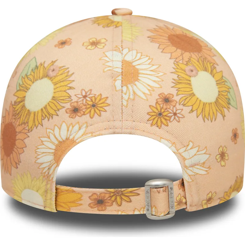 mutsid-kumer-oranz-reguleeritav-9forty-floral-all-over-print-new-york-yankees-mlb-new-era