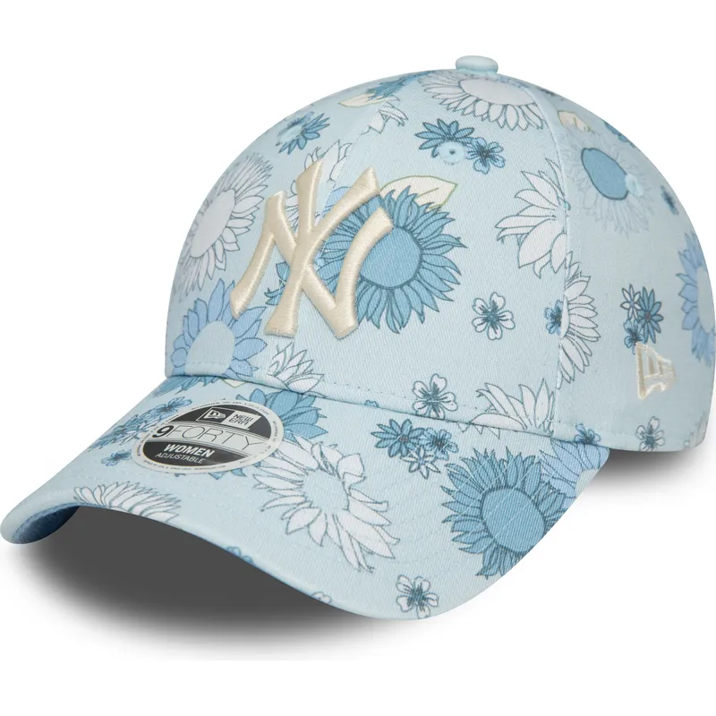 mutsid-kumer-sinine-reguleeritav-9forty-floral-all-over-print-new-york-yankees-mlb-new-era