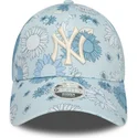 mutsid-kumer-sinine-reguleeritav-9forty-floral-all-over-print-new-york-yankees-mlb-new-era