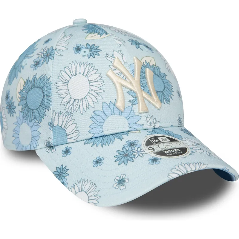 mutsid-kumer-sinine-reguleeritav-9forty-floral-all-over-print-new-york-yankees-mlb-new-era