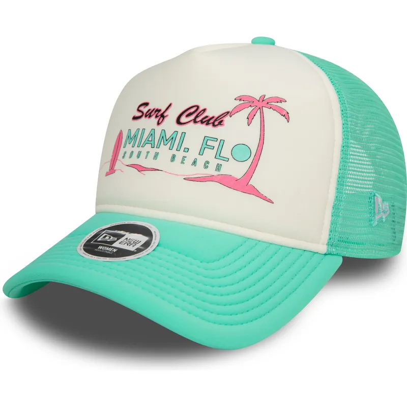 mutsid-kumer-roheline-snapback-a-frame-foam-front-miami-surf-club-florida-new-era